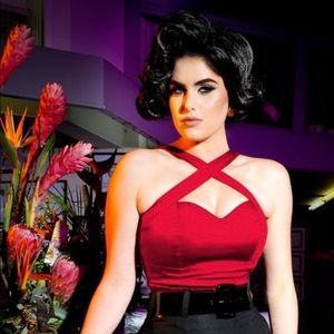 Pinup Girl Deadly Dames Voodoo Vixen Top.